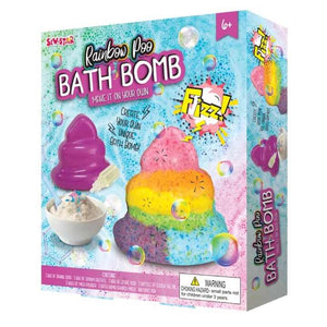 DIY Rainbow Poo Bath Bomb
