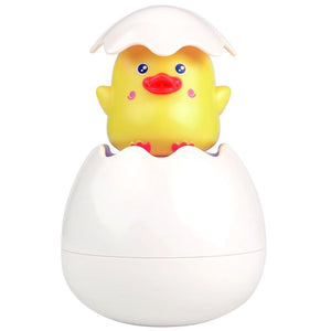 Egg Floating Bath Toy + Water Sprayer