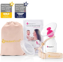 Load image into Gallery viewer, NatureBond™ Silicone Breast Pump with Stopper &amp; Strap